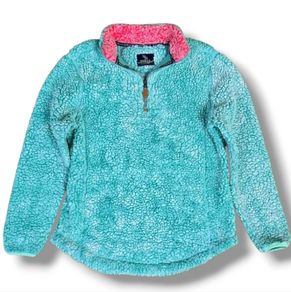 SIMPLY SOUTHERN | MOCK NECK QUARTER ZIP SHERPA\FAUX FUR PULLOVER - Picture 2 of 14